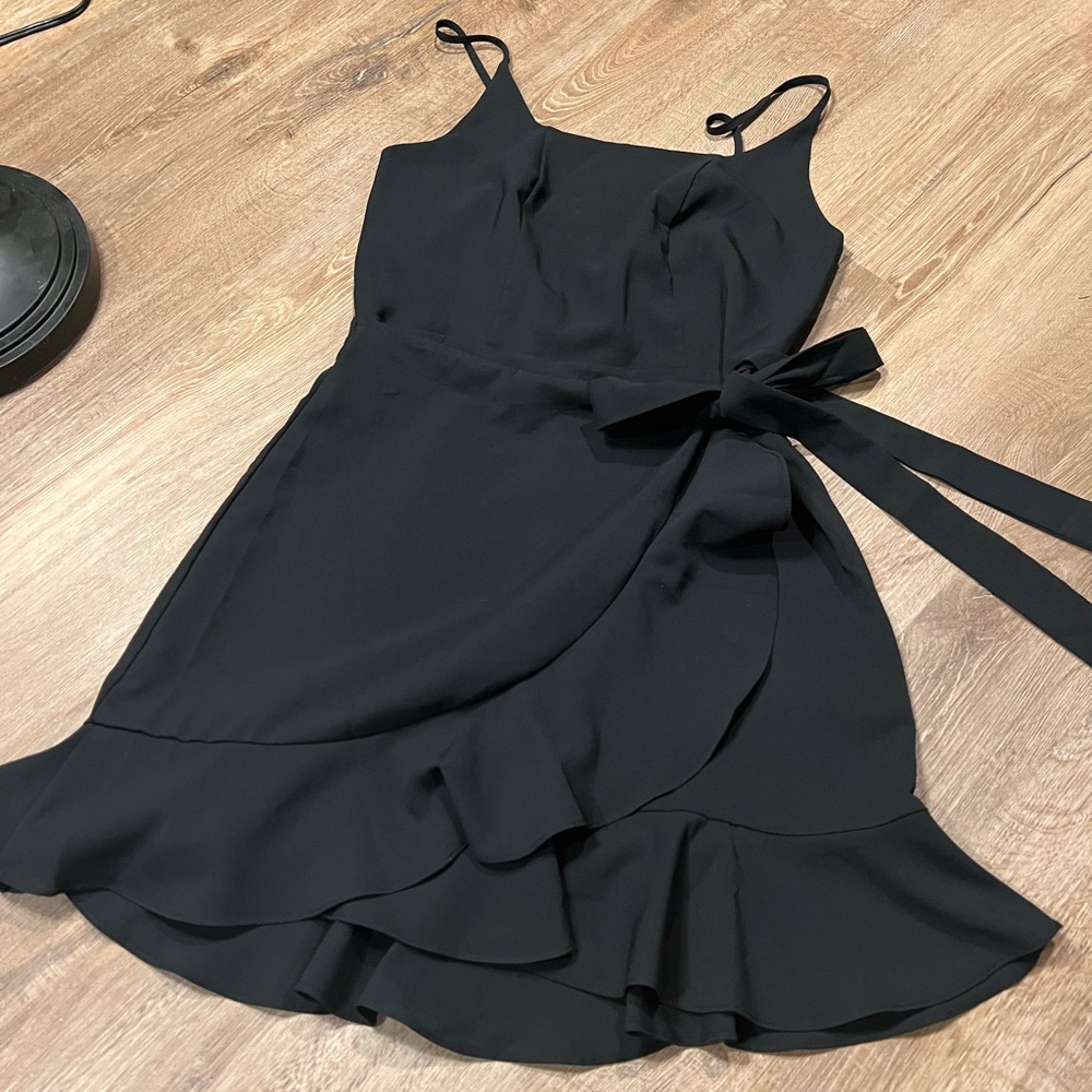 Ruffle wrap dress